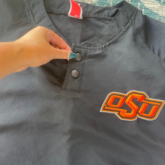 Vintage Nike Team Oklahoma State Cowboys Pullover Windbreaker Men's‎ Jacket - Picture 4 of 10